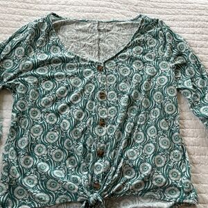Loft Teal Blouse